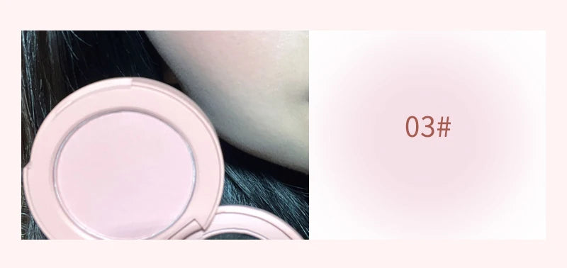 HerorangeHR402 Serbuk Serbuk Monokrom Kalis Air Panjang Tahan Lama Plat Peach Orange Kabus Lembut Lembut Matte Semulajadi Blush
