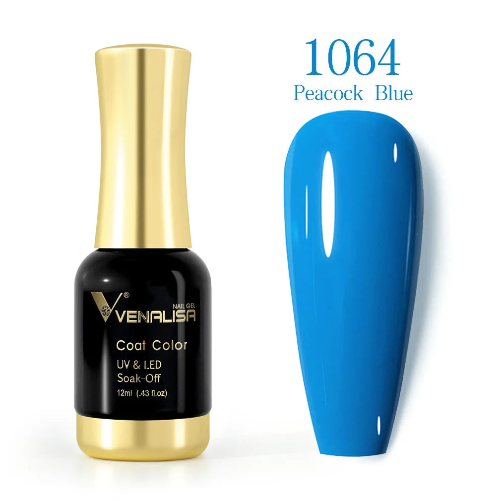 Venalisa 12ml Platinum Gel Nail Polish Super Shiny Effect Nail Gel Perfect Soak off UV&LED Nail Color Foil Chrome Gel Polish