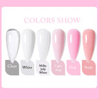 UR SUGAR 150g Transparent Nail Extension Gel Jelly White Light Pink Acrylic French Nail Art UV LED Gel Semi Permanent Manicure