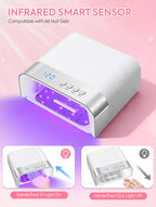 168W UV LED Nail Lamp 36LEDS Gel Polish Drying Lamp With Automatic Sensing 4 Timer Professional Nail Dryer Manicure Salon Tools