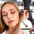 3 Pack Professional Eye Makeup Tools Flat Concealer Brush Small Blending Eyeshadow Brush Portable Mini Eyebrow Concealer Brush Set For Women Daily Makeup
