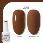 Arte Clavo Solid Color Gel Nail Polish 15ml Soak Off UV LED Gel Semi-Permanent Glitter Polish For Manicure Nail Art Salon Gel