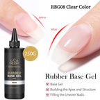 BORN PRETTY 250g Light Pink Jelly Gel Nail Polish Nude Milky White Peach Translucent Color UV LED Soak Off Nail Salon Varnish