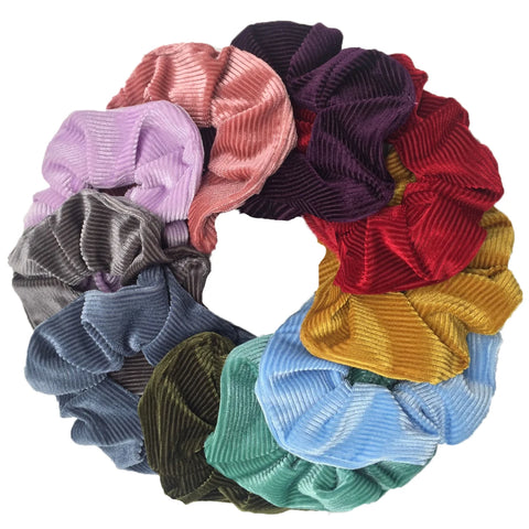 10/6/1pc Accesorios para el cabello chouchou cheveux femme hair scrunchies headband women ties velvet solid color Black set pack