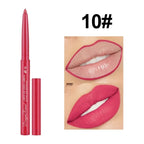 12 Pcs/Set Waterproof Lip Liner Pencil Nude Color Matte Lipliner Moisturizing Long Lasting Lipstick Professional Makeup Lip Tint