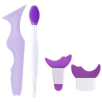 4Pcs Set Eye Makeup Assistance Tool Set With Nose Brush Silica Gel Multifunctional Makeup Tools For Women  eye brow shaper
