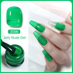 Arte Clavo Transparent Nude Pink Color Jelly Gel Nail Polish Semi Permanent 15ml Top Coat Soak Off UVLED Varnish Nail Art Design