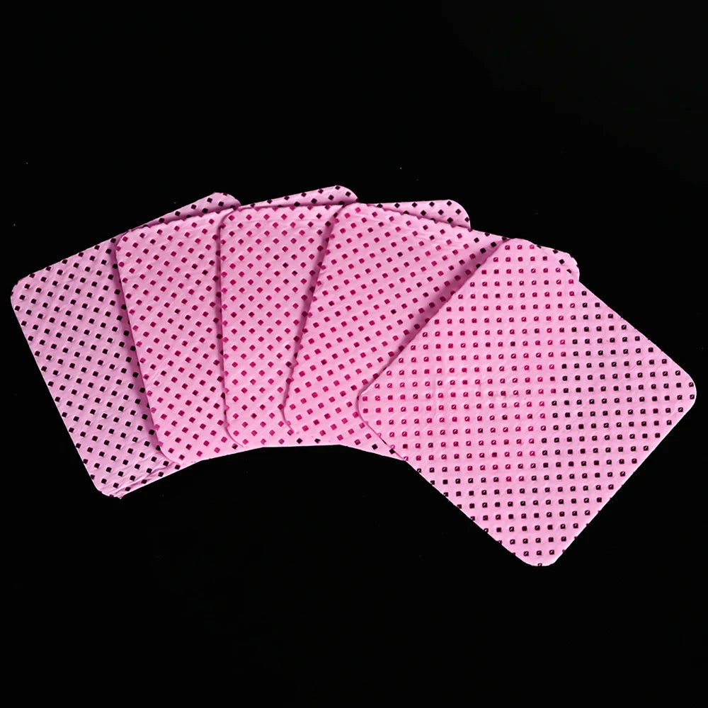 300/200/100Pcs Lint Free Cotton Pads Nail Polish Remover Pink Purple Eye Lash Glue Easy Removal Cleaning Pad for Nails Salon DIY