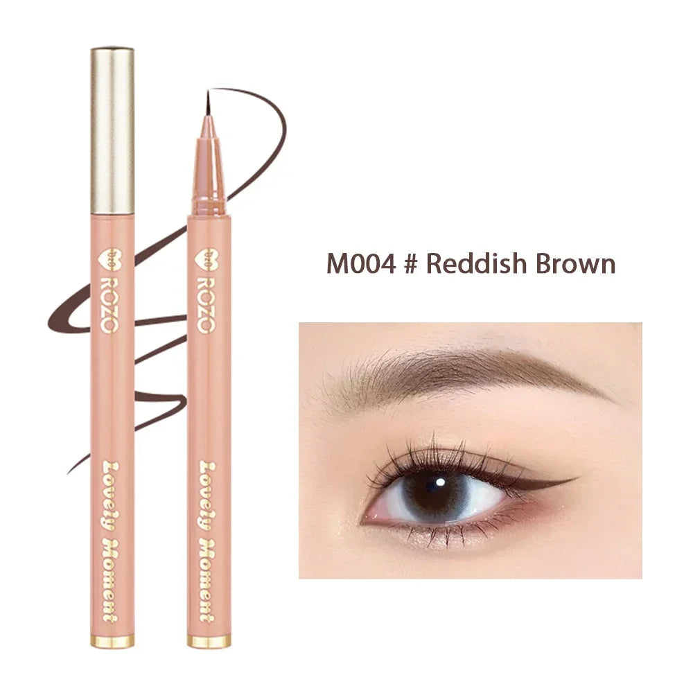 Ultra-fine Liquid Eyeliner Waterproof Glitter Matte Black Brown Shiny Eyeliner Lying Silkworm Pen Eye Beauty Party Makeup Tools