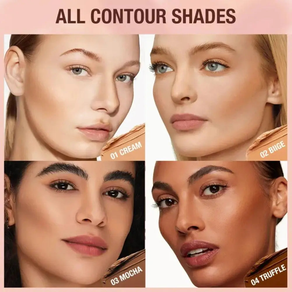Contour Stick Cream Long-wear Lightweight Stick Easy to Sculpt Face Concealer Bronzer Contouring Makeup Pen