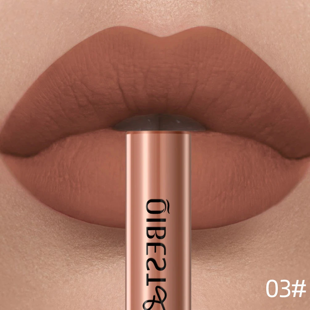 Matte Liquid Lipstick Waterproof Velvet Nude Sexy Red Lip Gloss Long Lasting Nonstick Lip Stain Makeup 24 Colors Hot Lipgloss
