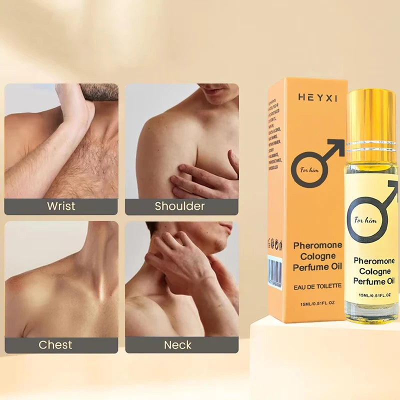 Pheromone Cologne Perfume Oil, lasting fragrance for men and women, portable travel clothes, romantic atmosphere perfume#