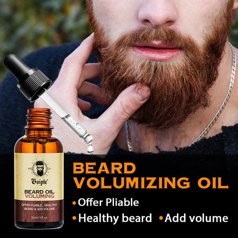 Beard Care Kit Whiskers Deep Clean Shampoo Conditioning Volumizing Oil Moustache Balm Beards Moisturizing and Smoothing Products