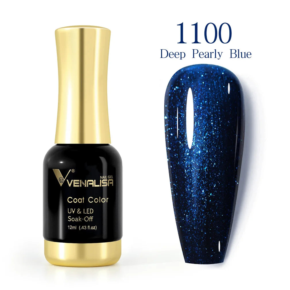 Venalisa 12ml Platinum Gel Nail Polish Super Shiny Effect Nail Gel Perfect Soak off UV&LED Nail Color Foil Chrome Gel Polish