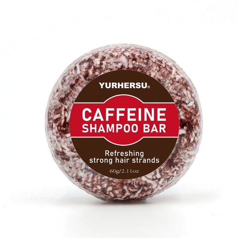 Caffeine shampoo soap, suitable for dry hair - gentle moisturizing - tropical fragrance - SLS free, sulfate free, soap free, zer