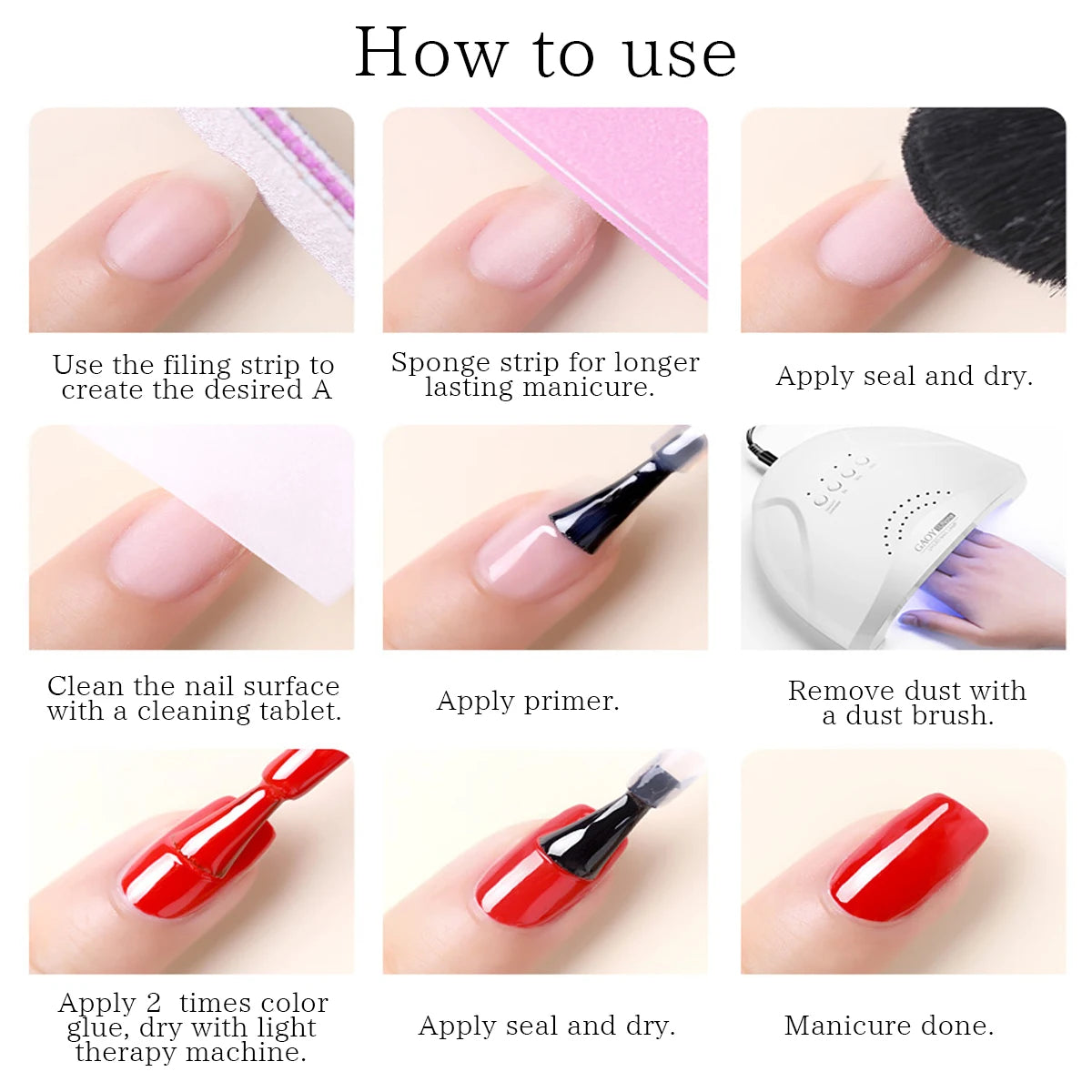 VOKY 6-Piece Set of Nail Gel, Seasonal Fashionable Nail Gel, The Perfect Gift for Ladies to Give During Festivals