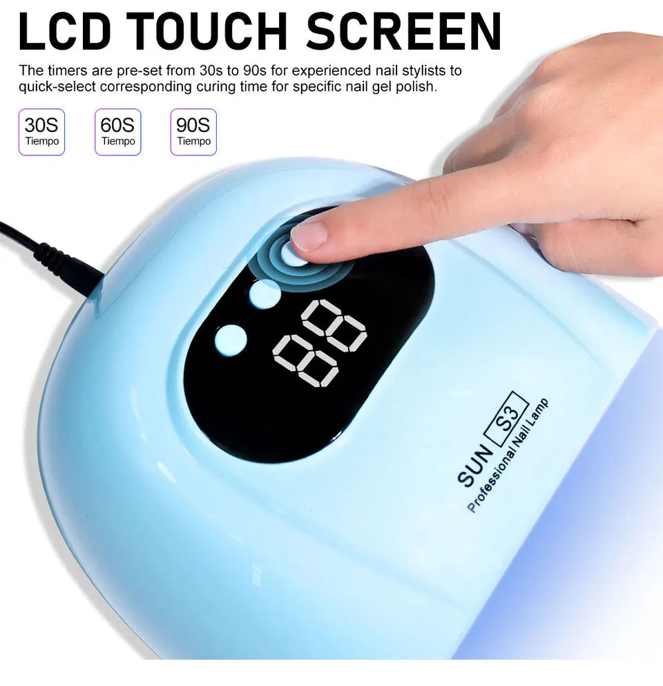 UV LED Nail Lamp Professional Gel Polishing Nail Light 24 LED Nail Art Quick Dryer for Nail Gel Curing Nail Salon Tool