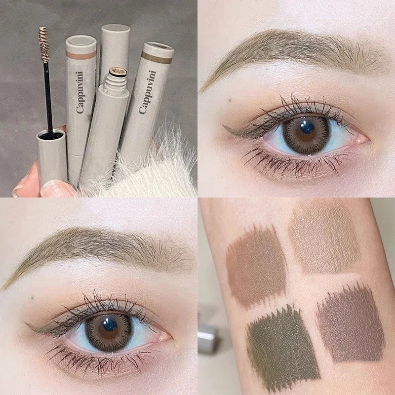Cocoa Brown Eyebrow Tint Cream Waterproof Natural Eyebrow Tattoo Cream Light Color Eyebrows Make Up Smooth Fluff Brow Dye Pencil