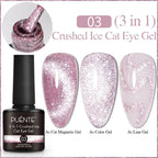 PUENTE 5ml Metallic Painting Liner Gel Polish Bright Mirror Effect Semi-Permanent UV Nail Varnish For Stunning French Nail Art