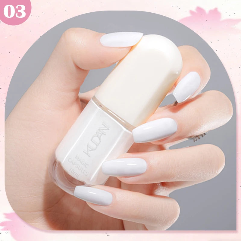 10ml Water-Based Peel Off Nail Polish 40 Colors Long Lasting Quick Drying No Need of Lamp to Cure Nail Supplies Manicure Nails