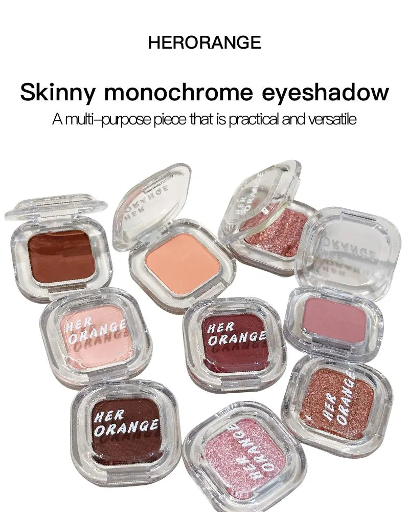 Monochrome Eyeshadow Palette Matte Wine Red Brown Eye Shadow Smoky Pearl Glitter Earth Low Saturation Matte Eye Shadow Makeup