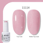 Arte Clavo Solid Color Gel Nail Polish 15ml Soak Off UV LED Gel Semi-Permanent Glitter Polish For Manicure Nail Art Salon Gel