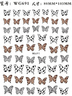 Press on Nails Tiger Symbol Nails Decals Design Fierce Wild Animal Leopard Decoration Manicure Stickers Nails Accessories Tools