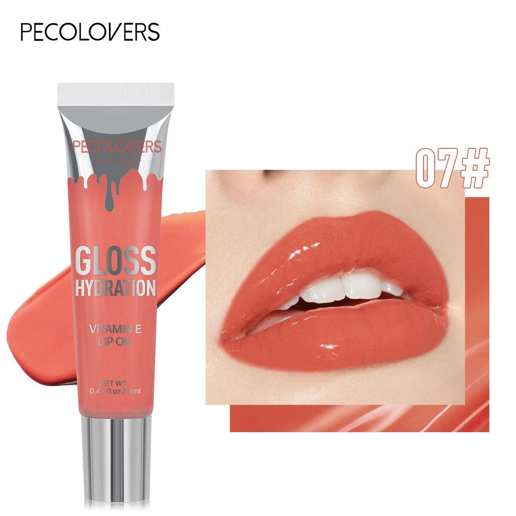 Crystal Jelly Lip Gloss Tube Lip Moisturizing Oil Shiny Lip Oil Moisturizing Women's Lip Gloss Makeup Lip Gloss Cosmetics
