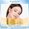 Orange Lip Scrub Exfoliating Softening Anti Chapped Remove Dead Skin Fade Pigmentation Hydrating Brightening Smoothing Lip Scrub