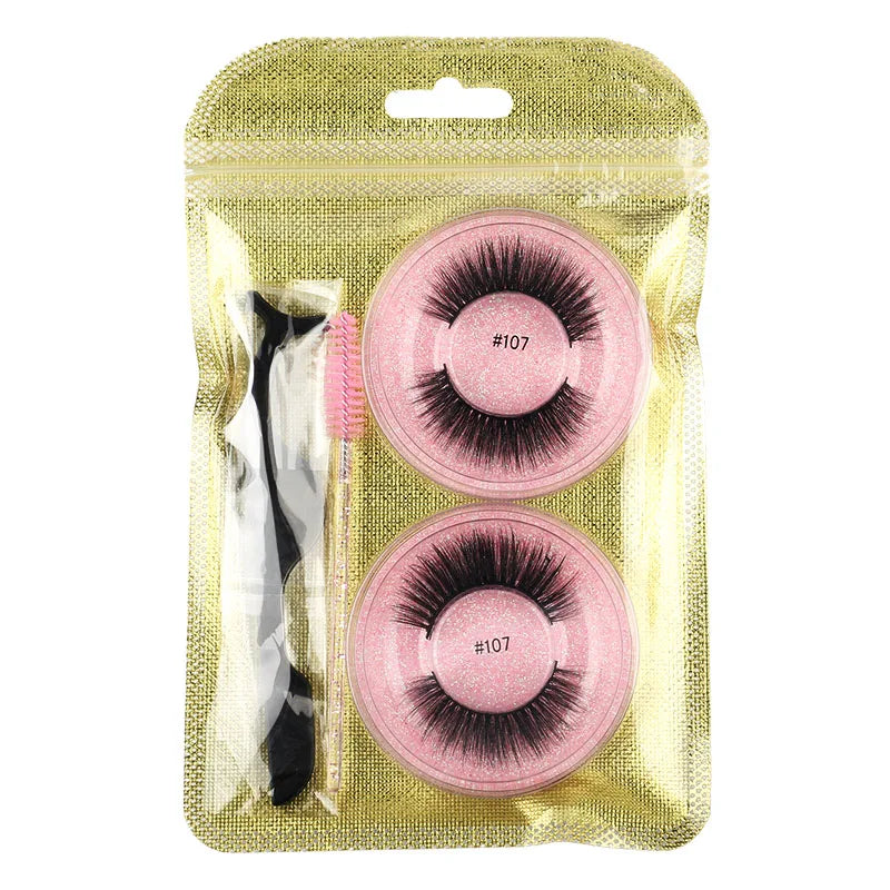 Wholesale Lashes 4/20/100pcs Fluffy 3d Mink Lashes Natural Makeup False Lashes Flase Eyelashes Lot with Cosmetic Brushes tweezer