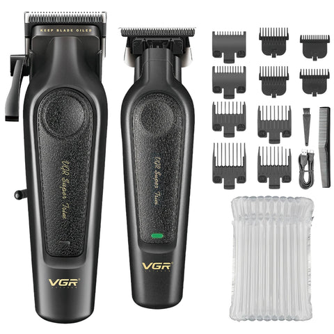 VGR Combo Set Barber Clippers Set Man Professional Vgr 197 995 Man Clippers Trimmer Set 33
