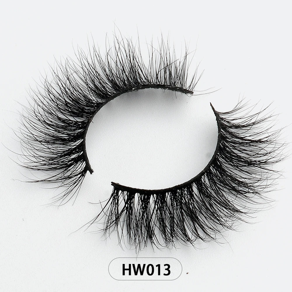 Dropshipping Wholesale Natural Wispy 3d Mink False Lashes Makeup Mink Fake Eyelashes With Soft Band Make-up For Women