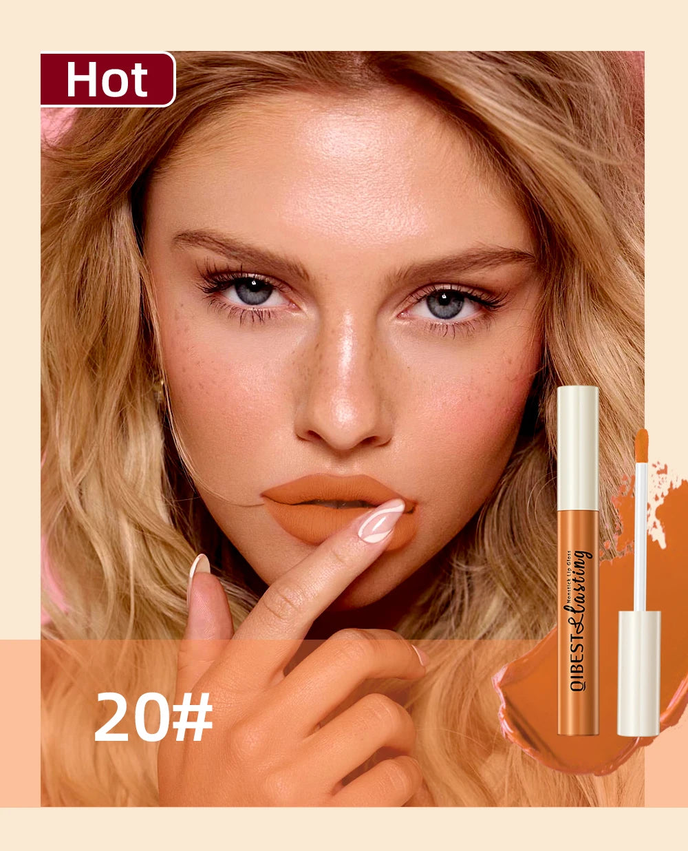 Matte Liquid Lipstick Waterproof Velvet Nude Sexy Red Lip Gloss Long Lasting Nonstick Lip Stain Makeup 24 Colors Hot Lipgloss