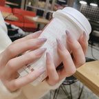 Sweet Gradient Pink Fake Nail Tips Ins Simple Nude Color False Nails Round Head Korean Girl Lady Press on nail Wearable 24pcs