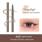 JUDYDOLL Ultra-fine Liquid Eyeliner Skinny Curved Brushwork Long lasting Waterproof Anti Shake Fast Drying Slim Enlarged Eyes