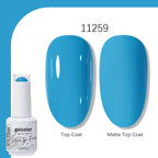 Arte Clavo Solid Color Gel Nail Polish 15ml Soak Off UV LED Gel Semi-Permanent Glitter Polish For Manicure Nail Art Salon Gel