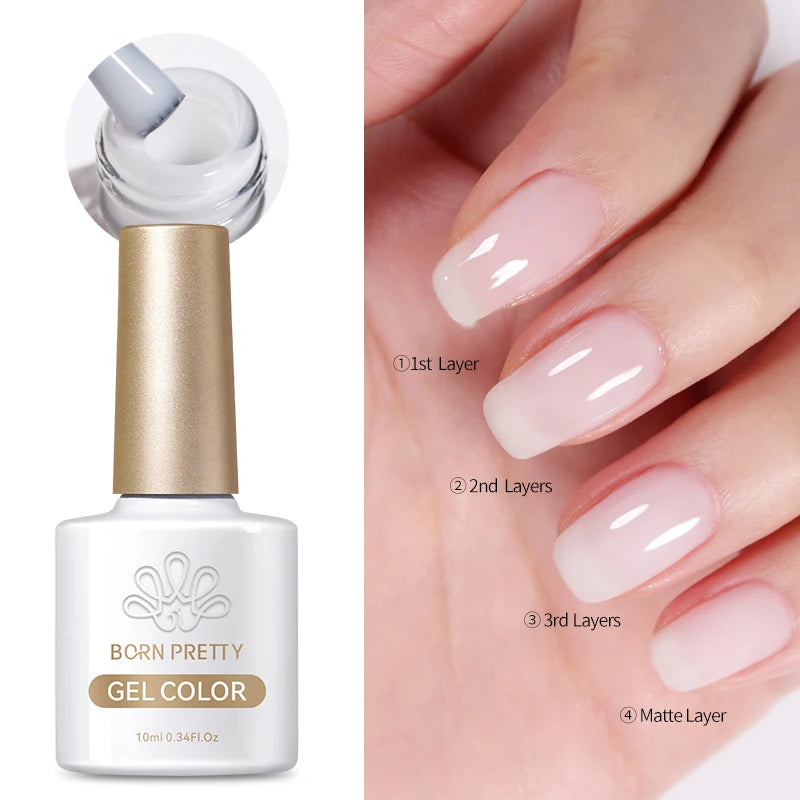 BORN PRETTY 10ml Silver Water Light Cat Magnetic Gel Nail Polish Nail Supplies Vernis Semi Permanent Gel for Fall Winter Nails