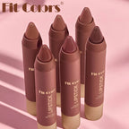 Matte Chocolate Brown Lipstick Crayon Non-stick Cup Lip Liner Pencil Soft Mist Waterproof Creamy Pigmented Lip Outline Contour