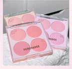 4 Colors Blush Powder Face Makeup Set Mixed Sweet Warm Colors Matte Cheek Powder Facial Beauty Cosmetic Makeup Blush
