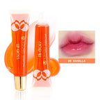Julystar 6color Long lasting Moisturizing Mirror Lip Oil, Fruit Flavor, Pudding Lip Moisturizing, Water Radiant Lip Honey