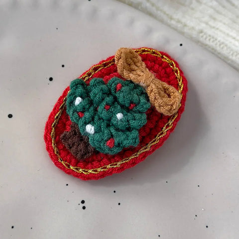 Christmas Series Hair Clips Winter Wool HairPins Christmas Tree BB Clips for Woman Girls Sweet Barrettes Children Cute Headdress