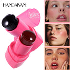 Lip and Cheek Jelly Blush Stick Lipstick Jelly Blusher Stick Makeup, Water Jelly Tint Stick, Lightweight Long Lasting Cosmetics