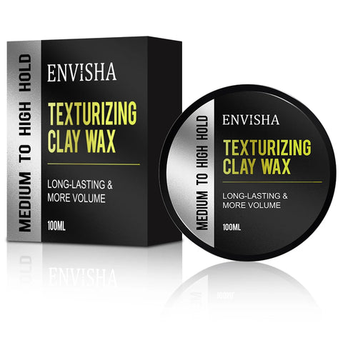 ENVISHA Matte Finished Hair Care Styling Clay Mud Men High Strong Hold Wax Natural Fluffy Long Lasting Stereotype Beauty Health