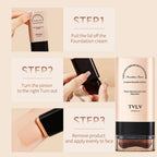 TVLV eraser foundation make-up stick 20g,with brush to brighten skin liquid foundation,non-marking,long-lasting makeup concealer