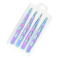 Professional Tweezers for Eyebrows & Beards Stainless Steel Precision Tweezers with Ergonomic Handle Eyebrow Clip