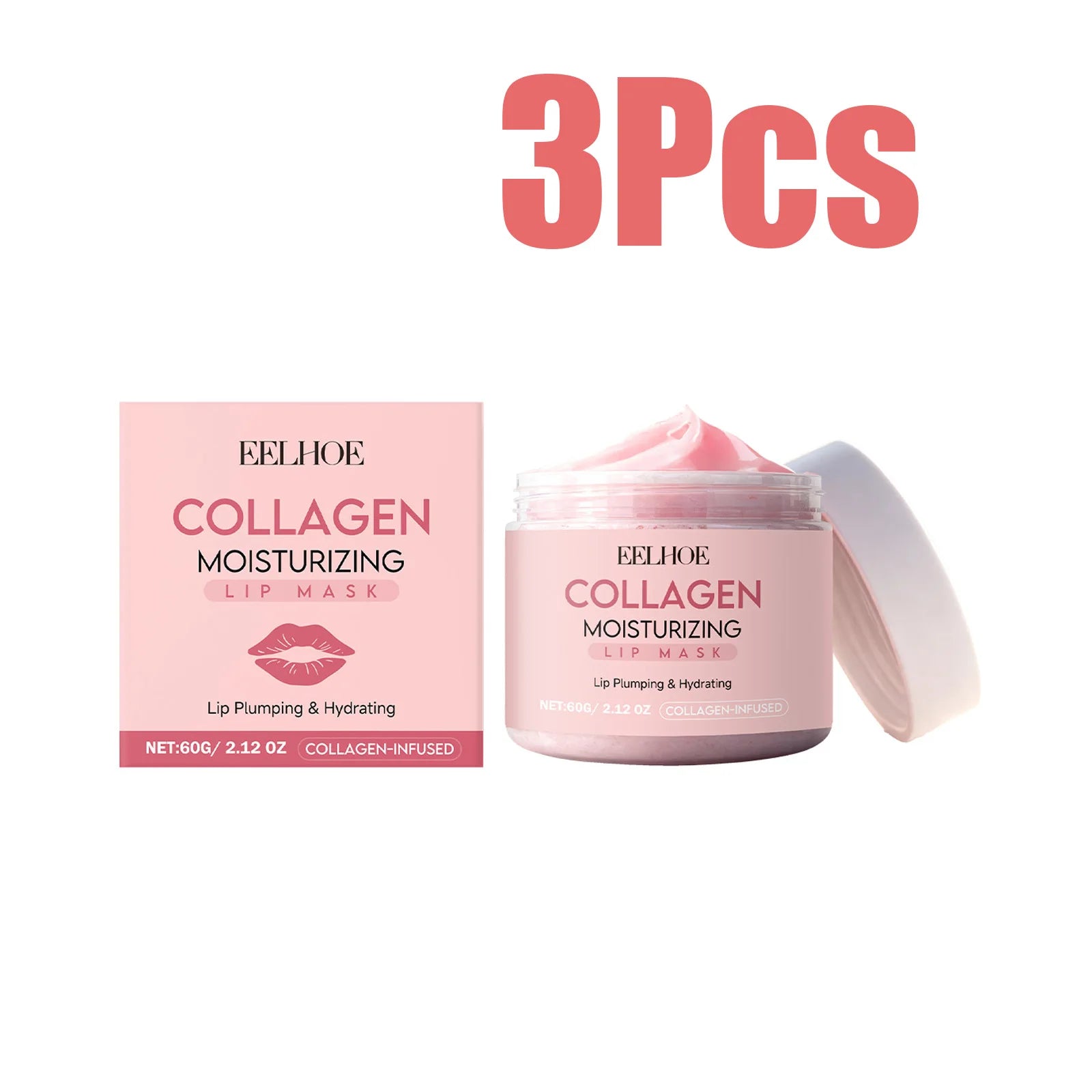 Collagen Lip Mask Overnight Repair Moisturizing Nourishing Treatment for Dry Flaky Lips Women's Lip Care Essential Fade Lip Line