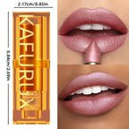 16 Colors 1PC Metallic Glitter Shiny Lipstick Lip Tint,Waterproof Lip Senior Matte Lip Makeup Gifts for Women Cosmetic Lip Glaze