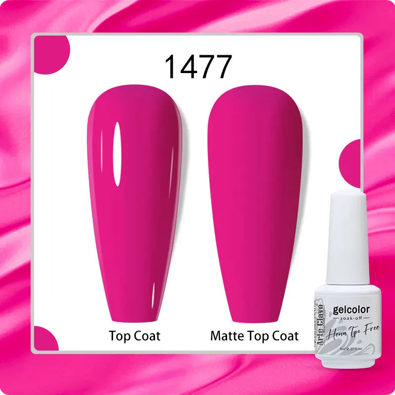 Arte Clavo 8ml HEMA TPO Free Gel Nail Polish Nail Art Manicure Semi Permanent Gel UV Hybrid Varnishes Base Top Coat Enamels New