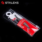 STALEKS TC-12/3 High Precision Eyebrow Tweezers Stainless Steel Slant Tip Tweezers Makeup Tool Hair Removal Tweezer with Storage