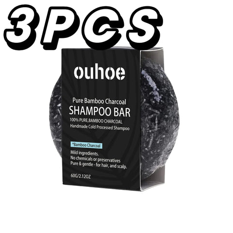 Bamboo Charcoal Shampoo Soap Deep Clean The Scalp Create Dark And Thick Hair Improve Dryness Hair Nourish Charcoal Shampoo Soap